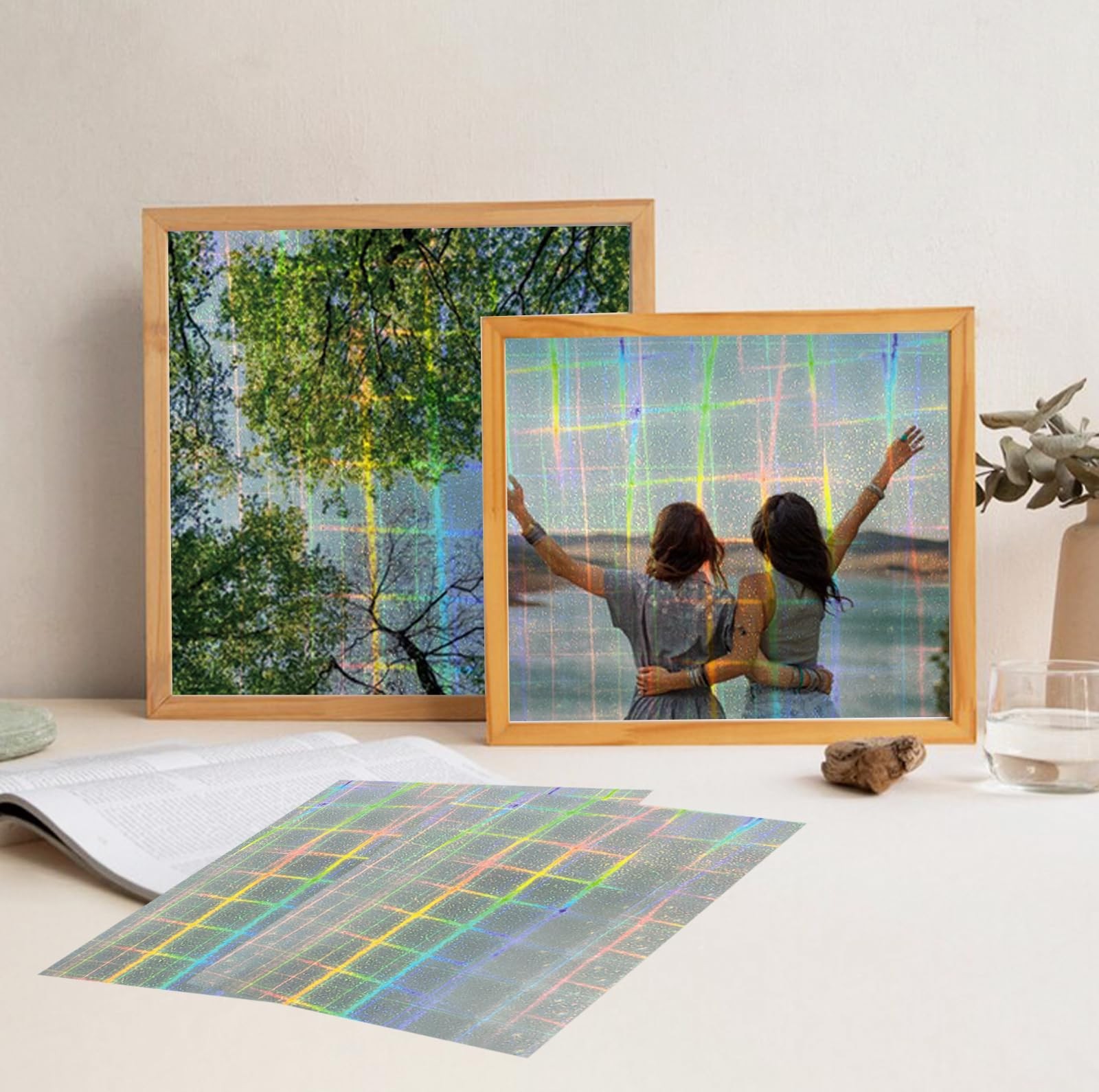 25 Sheets Holographic Sticker Paper for Inkjet&Laser Printer, Printable Vinyl…