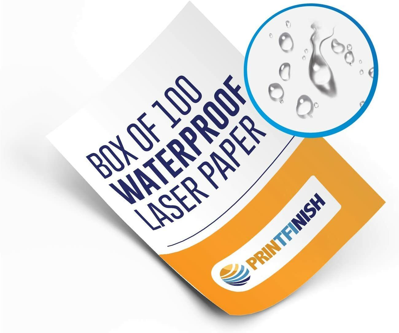 Weatherproof Laser Printer Paper, White, 100 Sheet Pack – Laser Matte Opaque