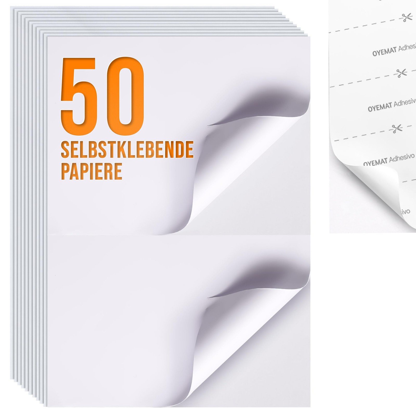 50 Sheets 2 Labels Per Sheet | Sticker Paper for Printing A5 | Self Adhesive…