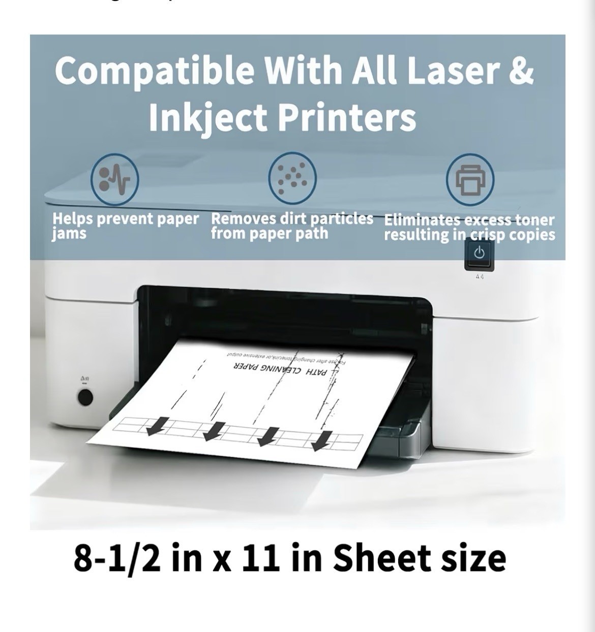 Printer Cleaning Sheets 15-Pack – 【Removes Ink, Dust, Dirt & Debris】8.5 x 11 …