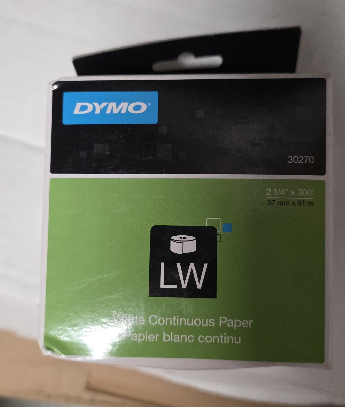 DYMO LabelWriter Continuous-Roll Receipt Paper 2-1/4″ x 300 White model # 30270