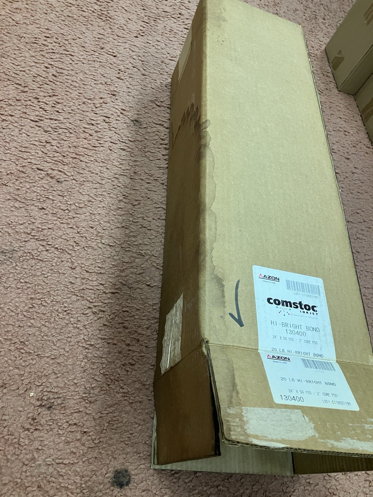 20 LB HI-BRIGHT BOND PLOTTER PAPER 24” X 150’ / COMSTOC INKJET / AZON / 4 ROLLS