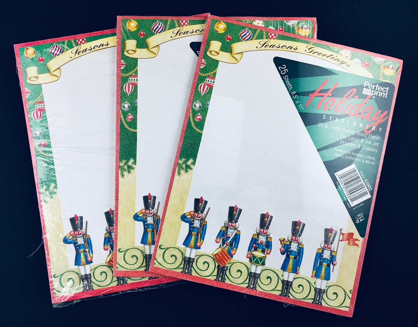 SEASONS GREETINGS HOLIDAY STATIONERY LASER &INK JET PRINTER PAPER 24LB 73 SHEETS