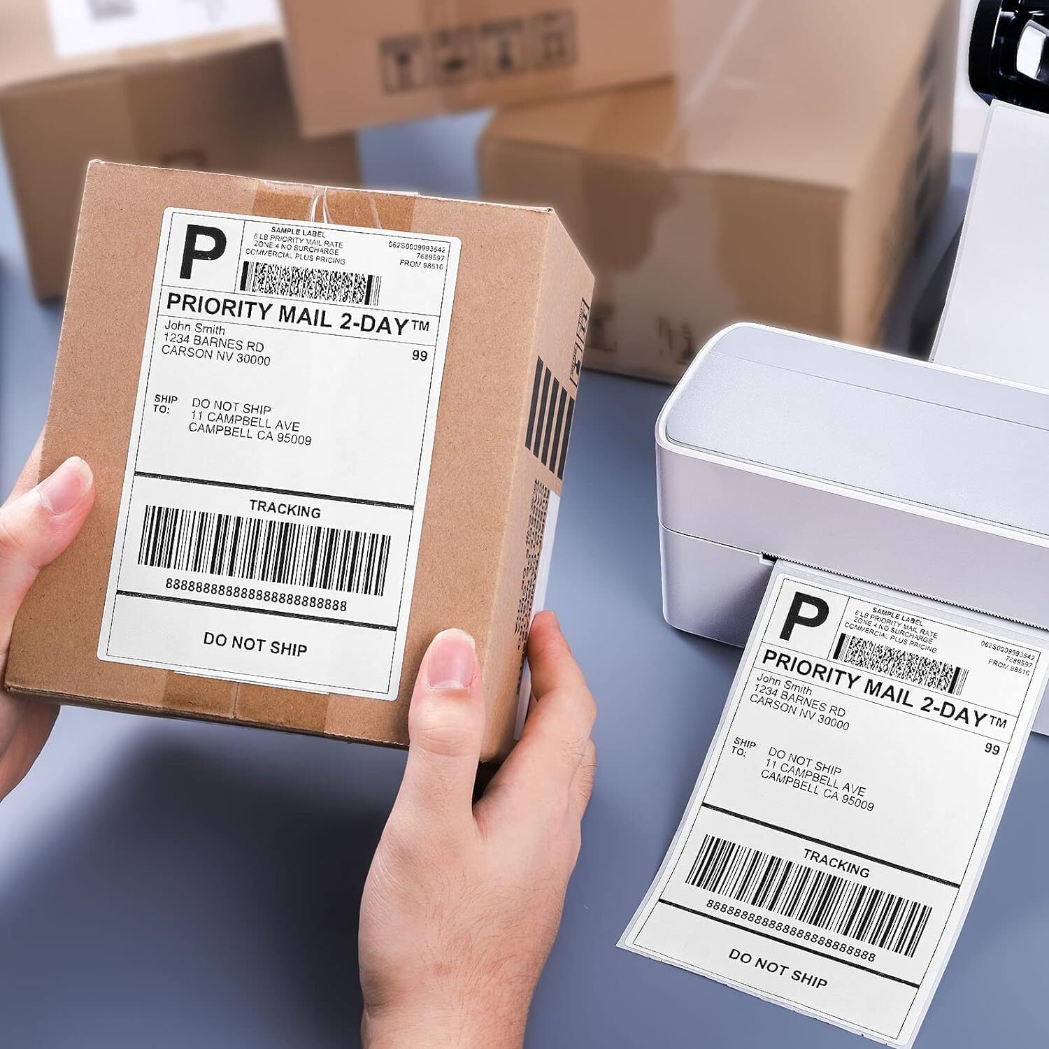 Direct Thermal 4×6 Label 100x150mm Shipping Label Self Adhesive For USPS UPS
