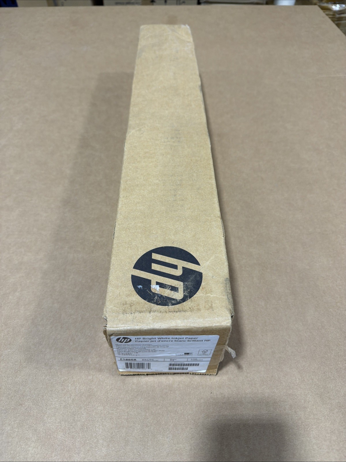 GENUINE OEM HP C1860A Bright White Inkjet Paper 4.7mil 24″x150′ 24 lb New