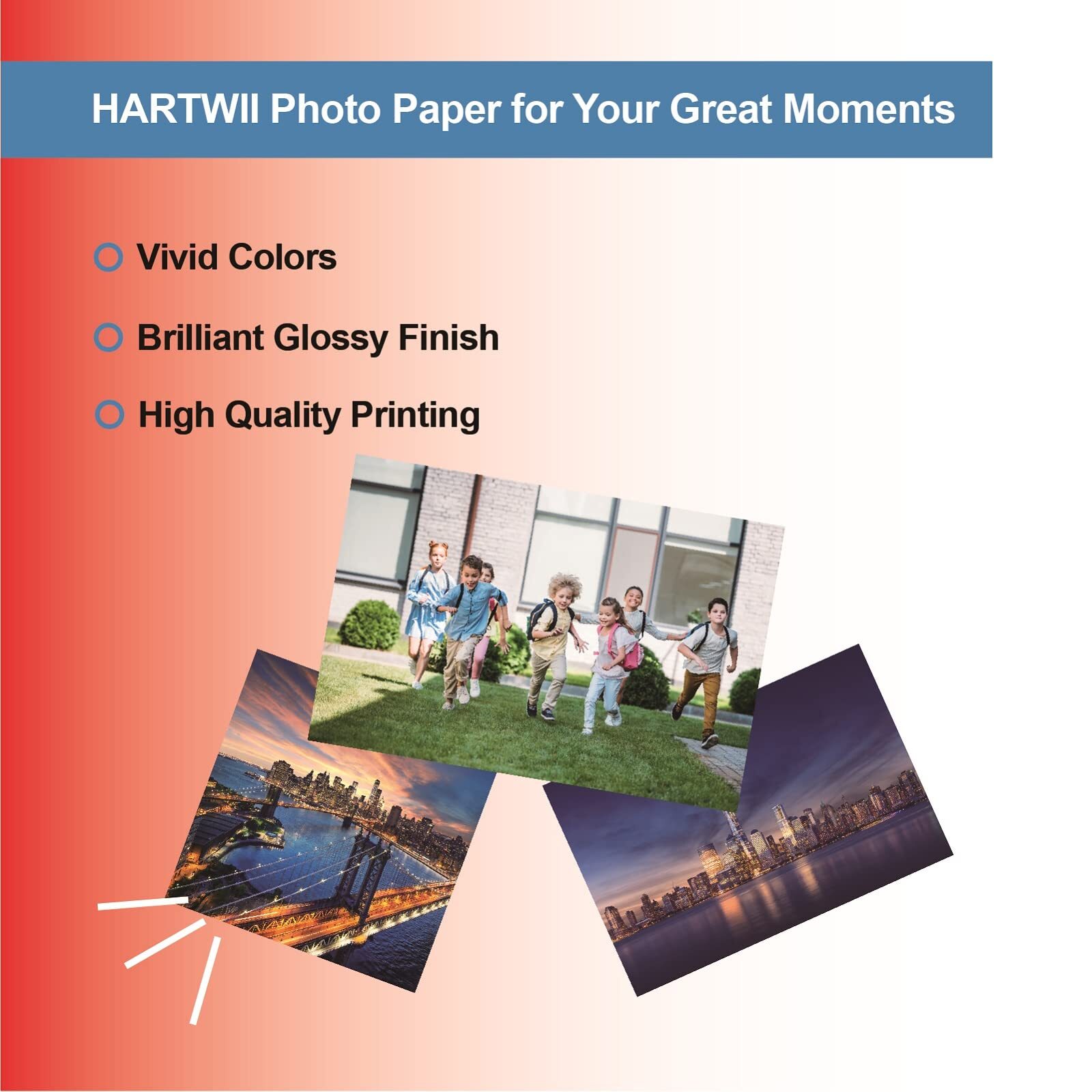Photo Paper Glossy Inkjet 8.5 x 11 Inch 220 Pack 200gsm Professional Quality