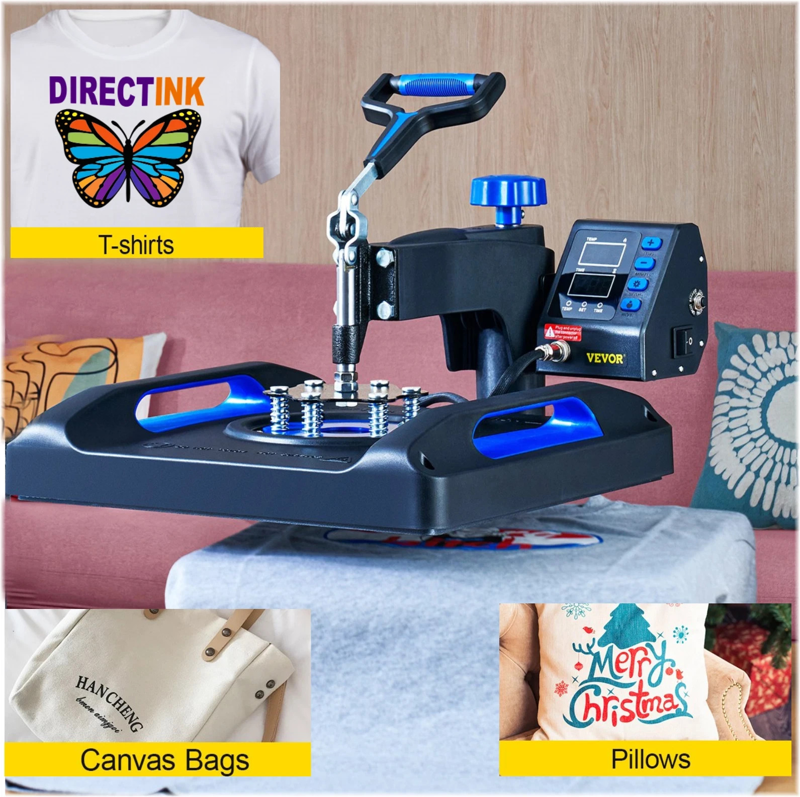 Epson Printer with DTF ink plus Heat Press 12″x15″ T-Shirt Maker Bundle/
