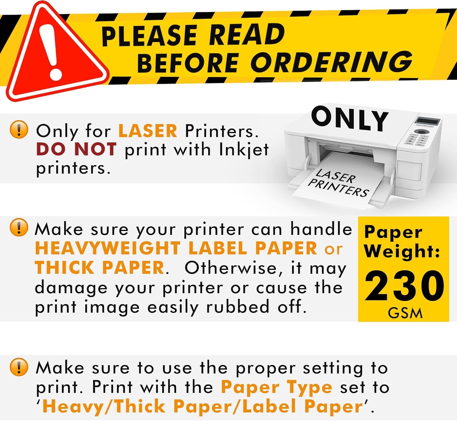 Koala Printable Clear Sticker Paper – ONLY for LASER 8.5×11 Inch,