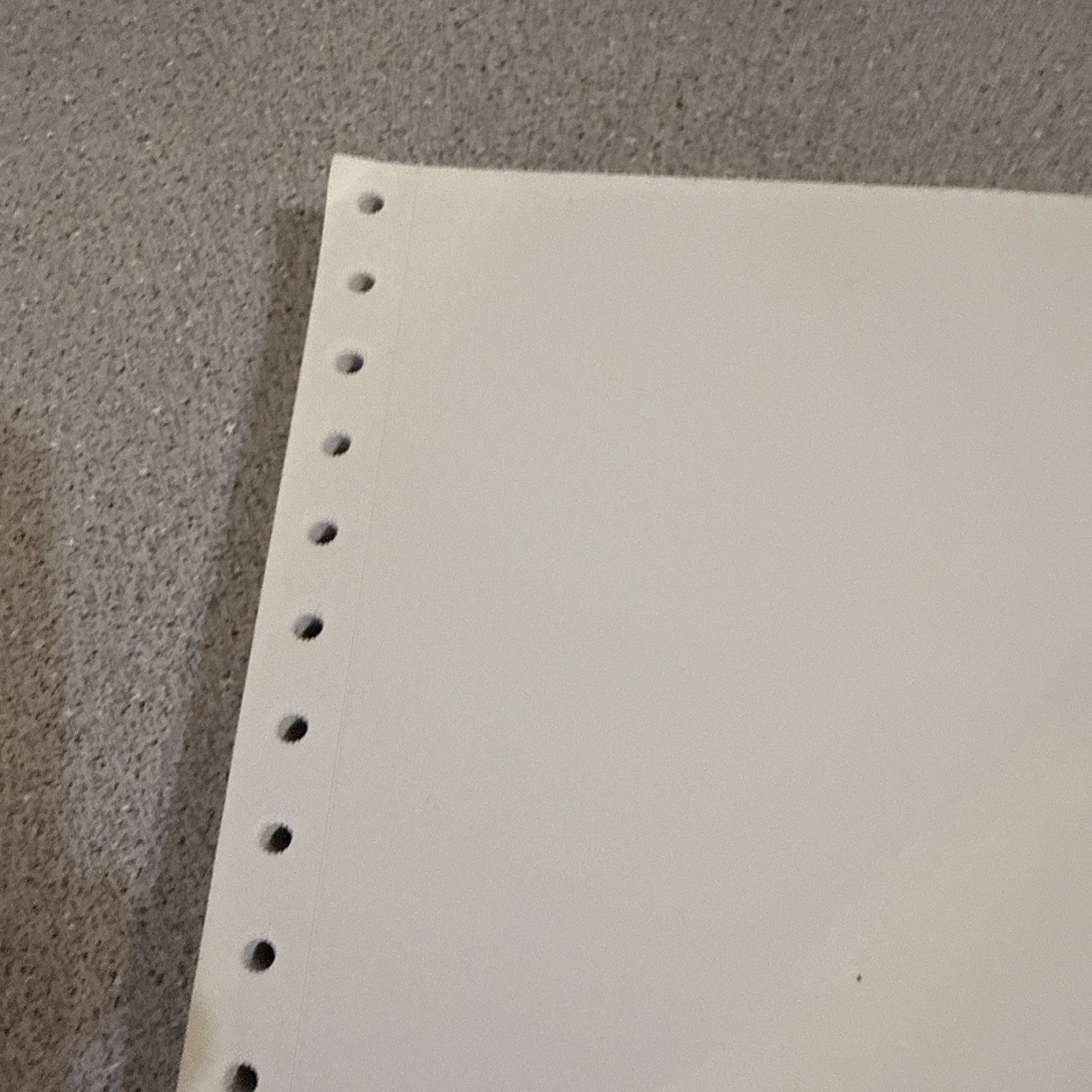 Continuous Fan-Fold Dot Matrix Tractor feed Printer 200 Paper Sheets 9.5×11 VTG