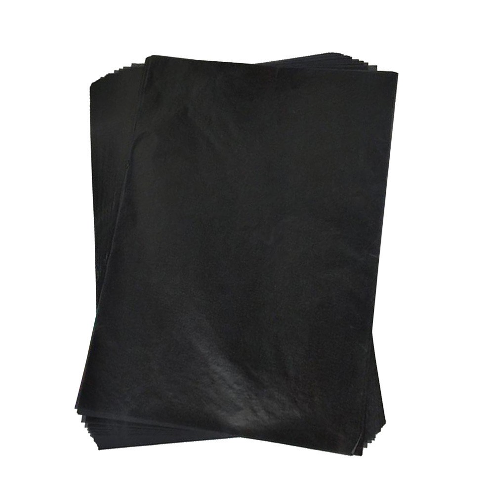 75Pcs Black Carbon Tracing Paper Reusable Durable Transfer Paper for Writing Use