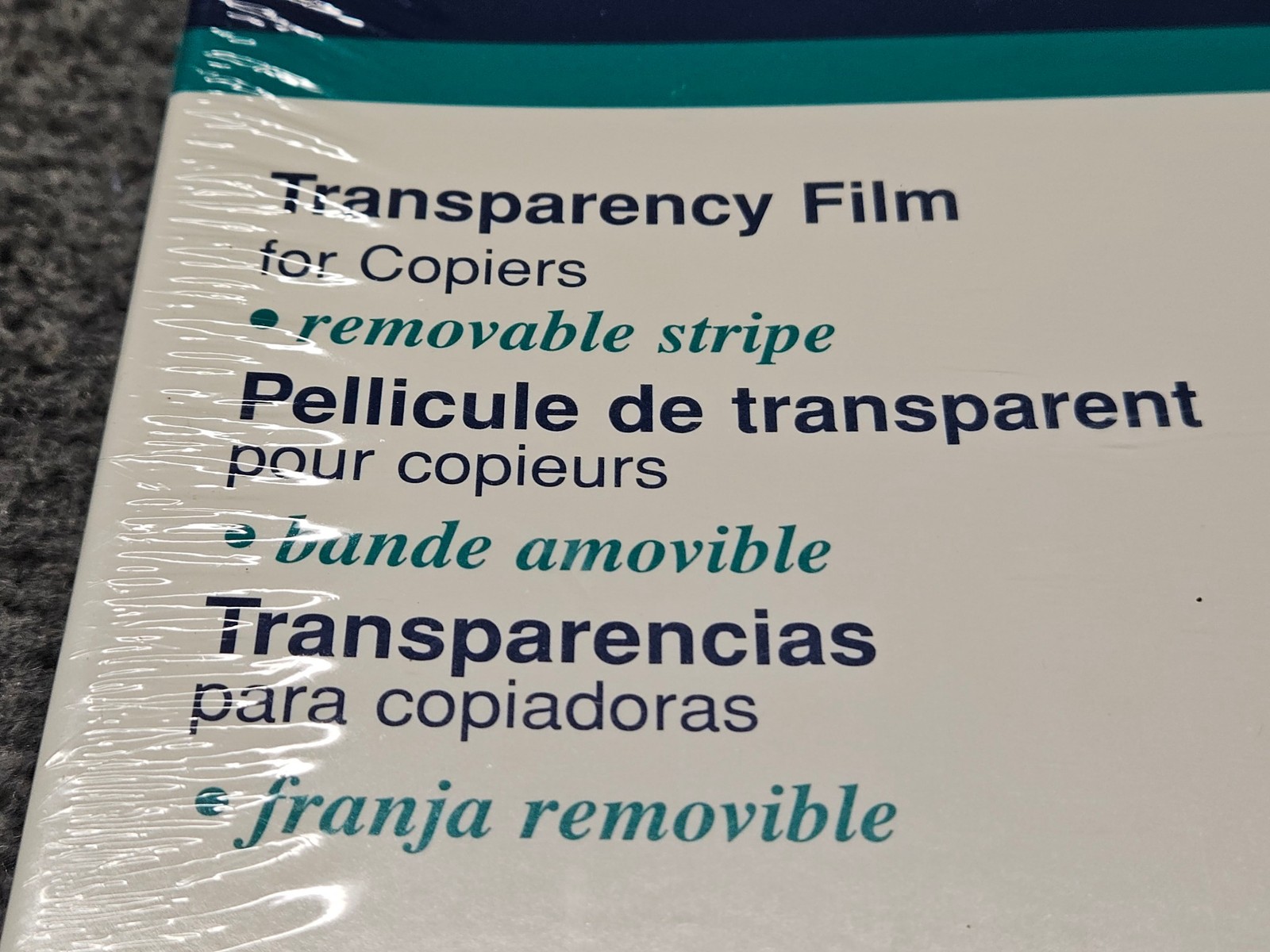 Highland 903 Clear Transparency Film for Copiers 100 Sheets 8 1/2 x 11 *NEW*