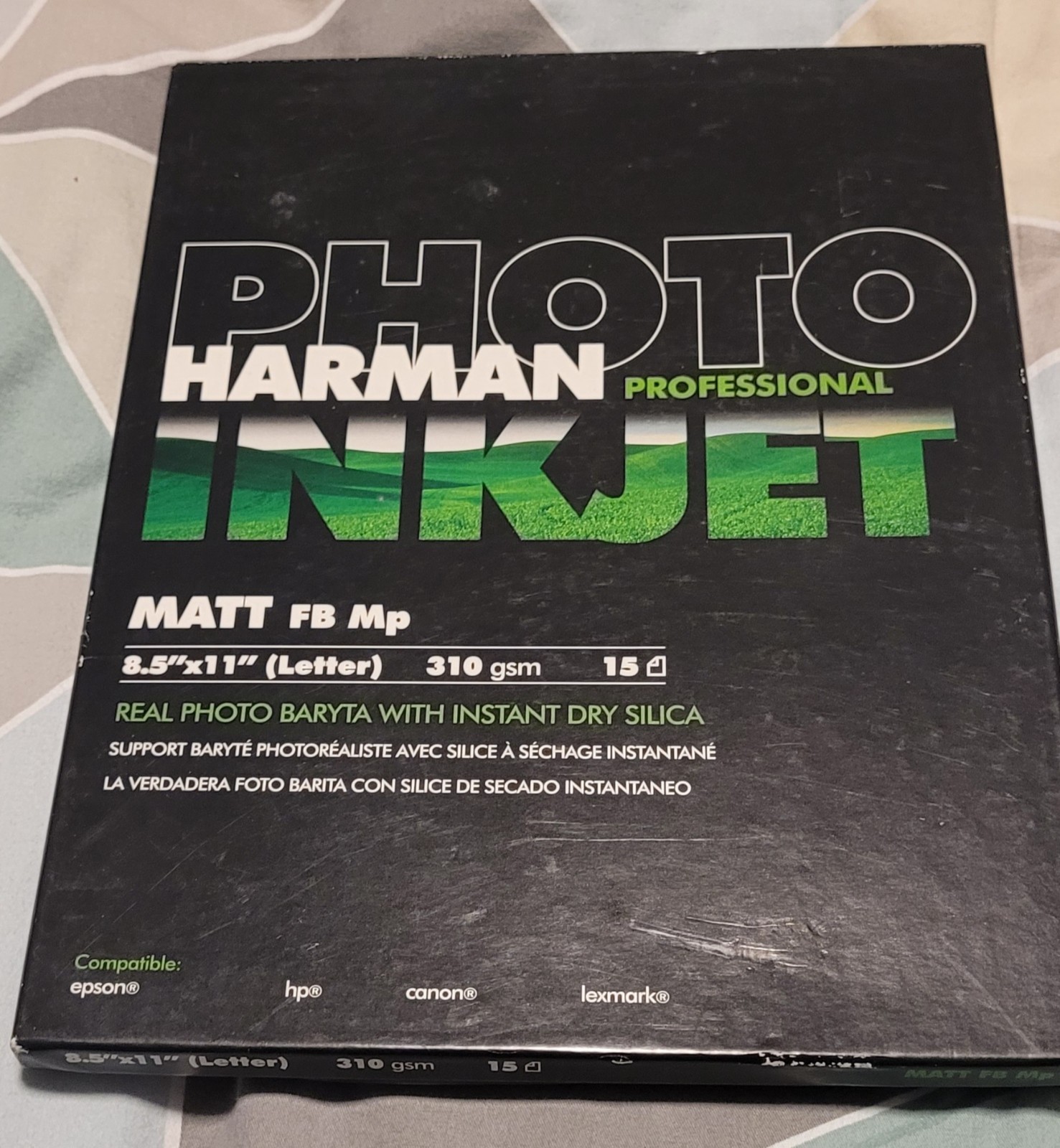 Harman Hi-matte Fiber Base MP 12 sheets Art Inkjet Paper 310gsm 12 Mil 8