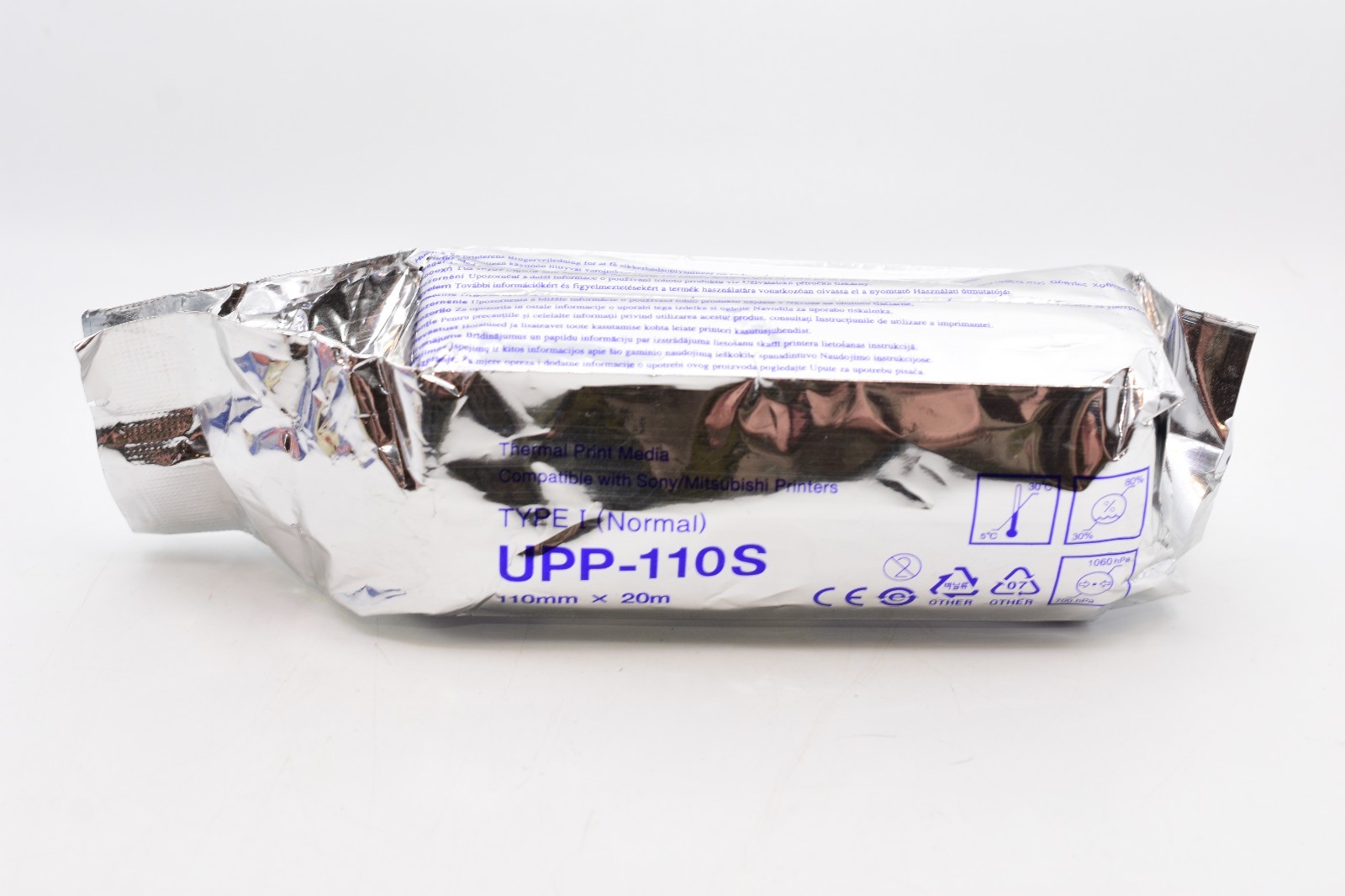 SONY UPP-110S HIGH QUALITY THERMAL PRINT PAPER TYPE I (NORMAL) WHITE UPP110S