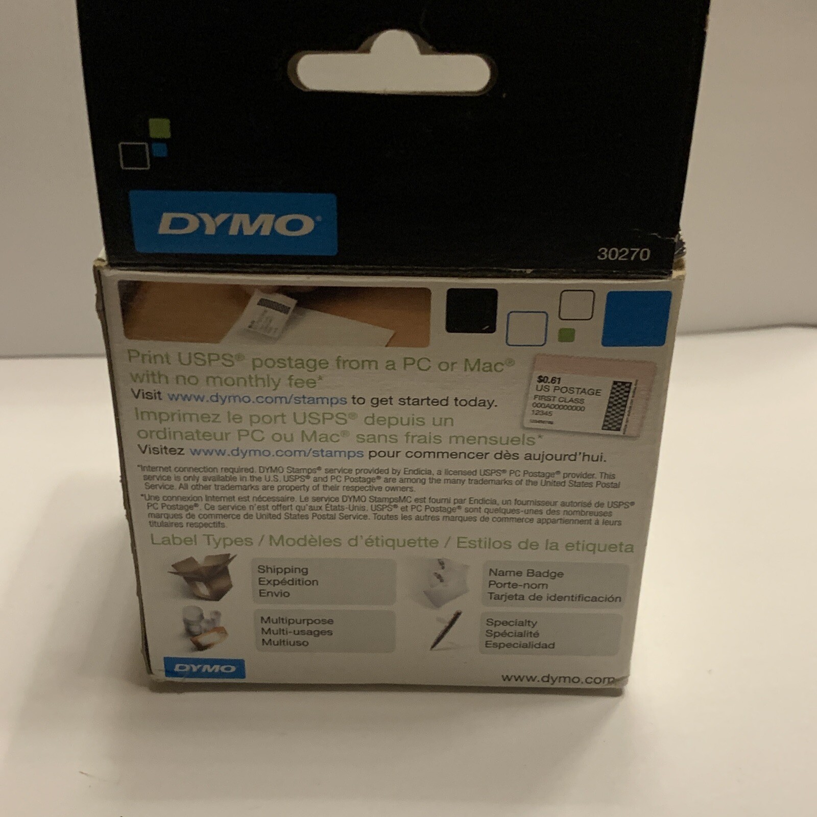 DYMO LabelWriter Continuous-Roll Receipt Paper 3 1/2 x 300 White 30270