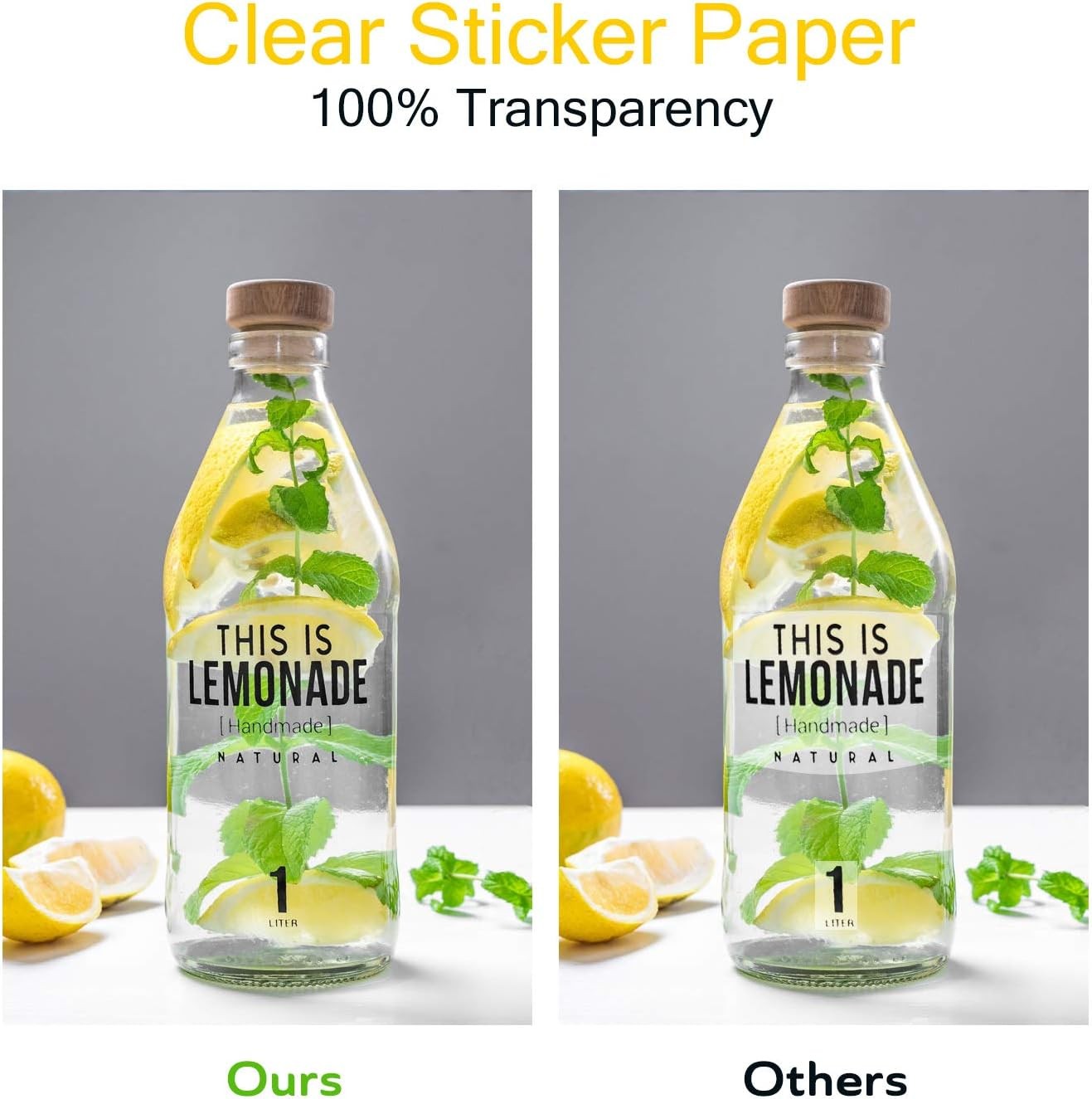Koala Printable Clear Sticker Paper – ONLY for LASER 8.5×11 Inch,