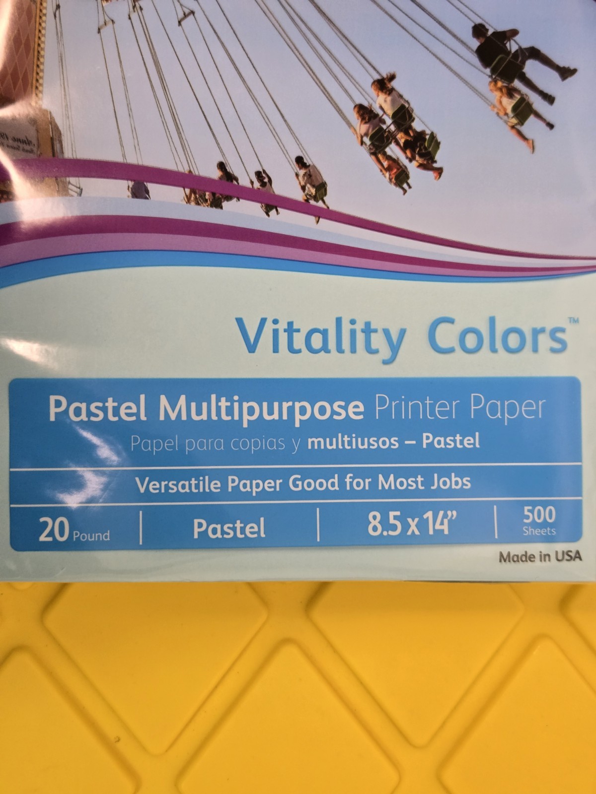 Xerox Vitality Colors Blue Pastel Printer Paper 8.5×14 Legal 20lb 500 Sheets New