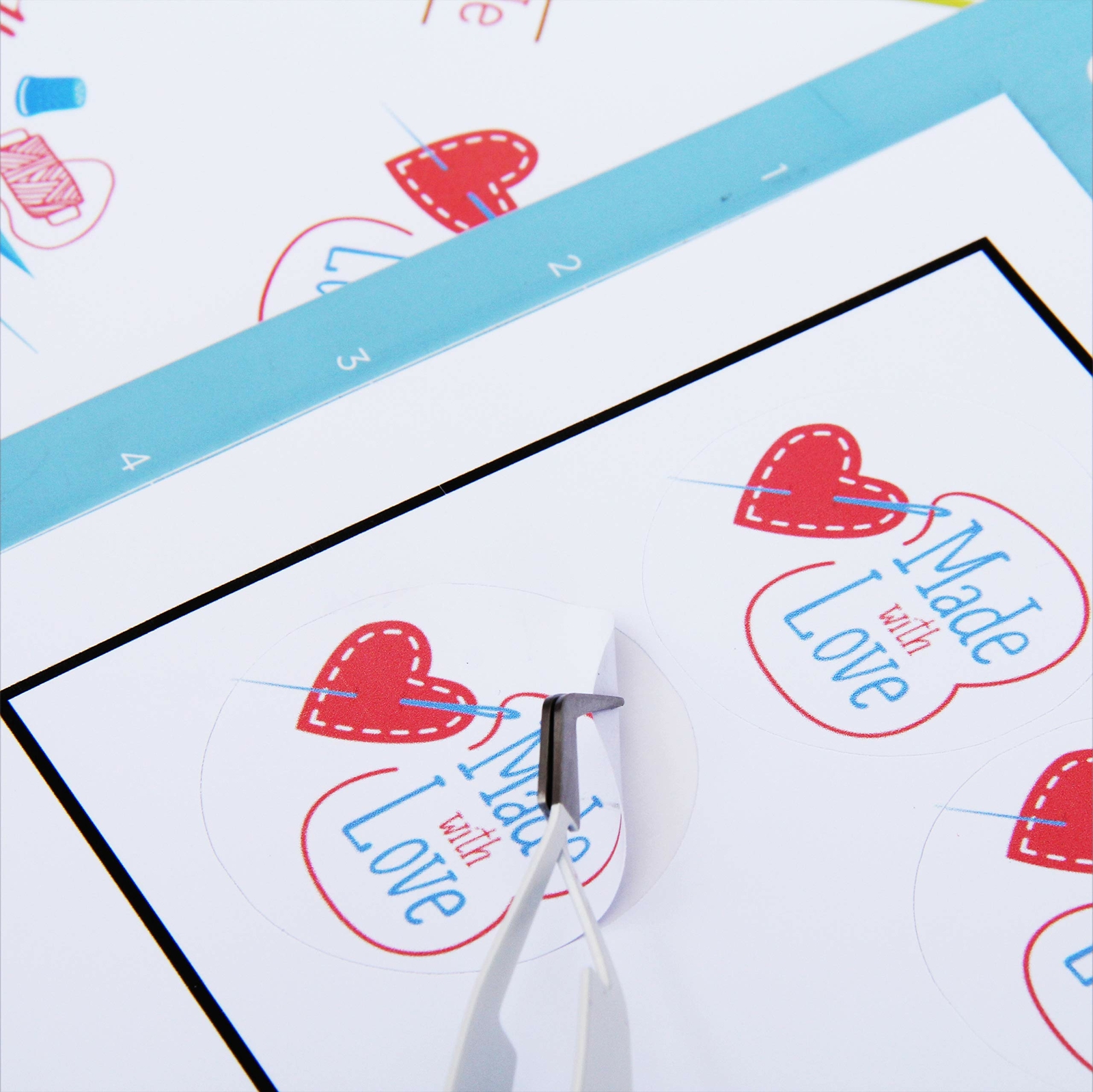 Printable Sticker Vinyl for Inkjet & Laser Printers (Matte) White | Waterproof