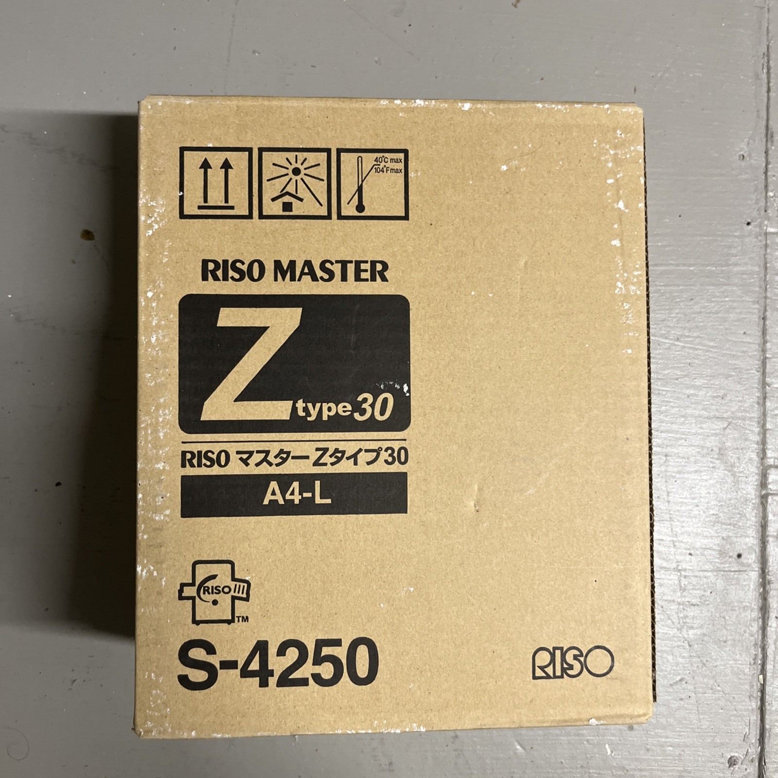 RISO Master S-4250 Ztype30 Paper 1 Box 2 Rolls Z30 S-8188UA For EZ220, EZ221U
