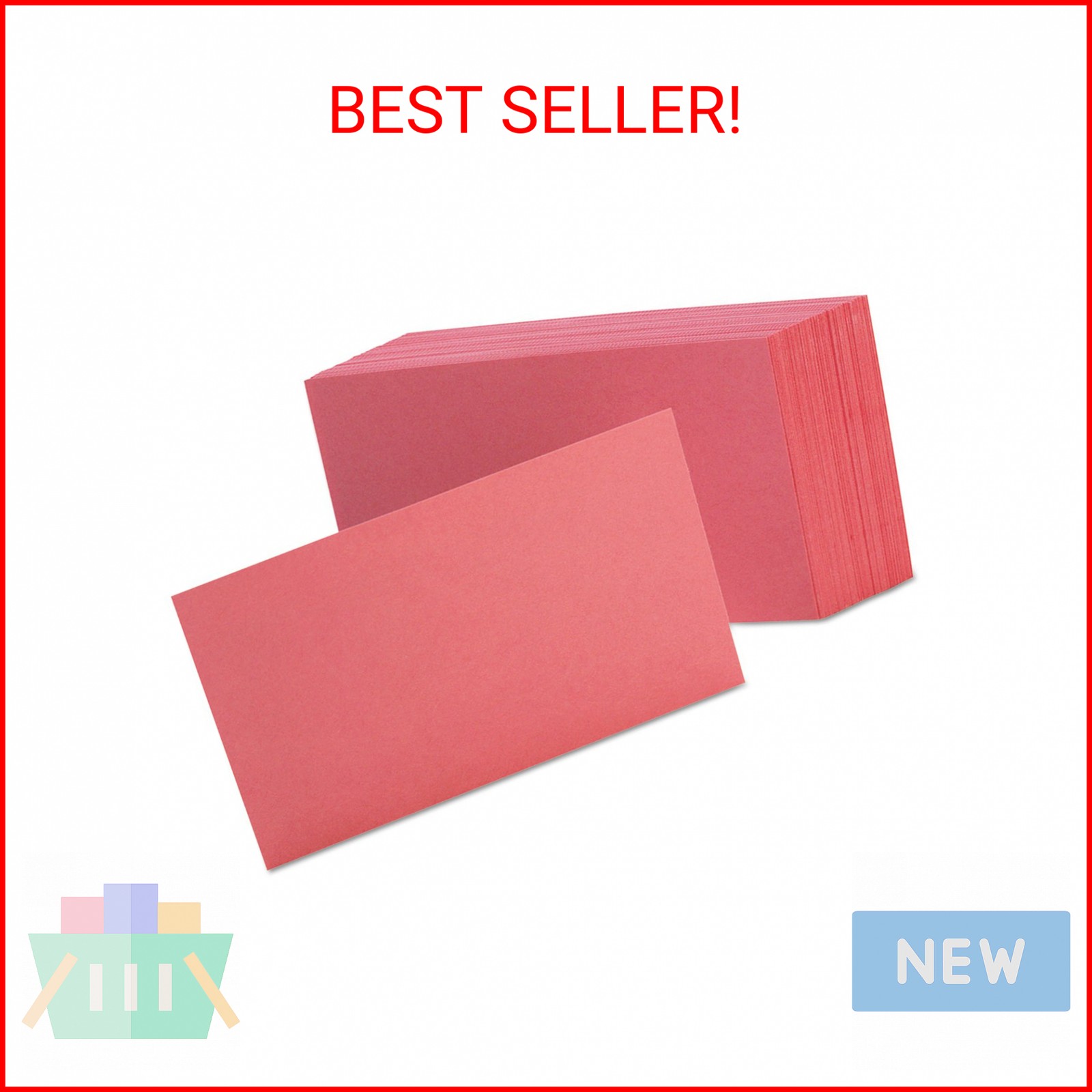 ESS7320CHE – Plain Index Cards (Cherry, 100pk)