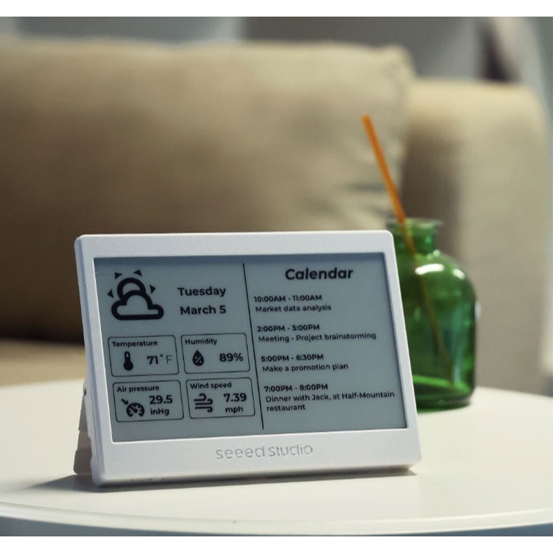 ESP32-C3 7.5″ Monochrome E-Ink Display E-Paper 800×480 E-Ink for Home Assistant