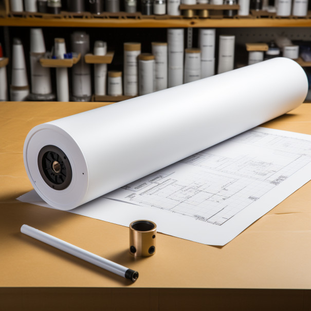 36” x 150′- 4 ROLLS 24lb plotter paper CAD Wide Format Rolls Top Notch Quality