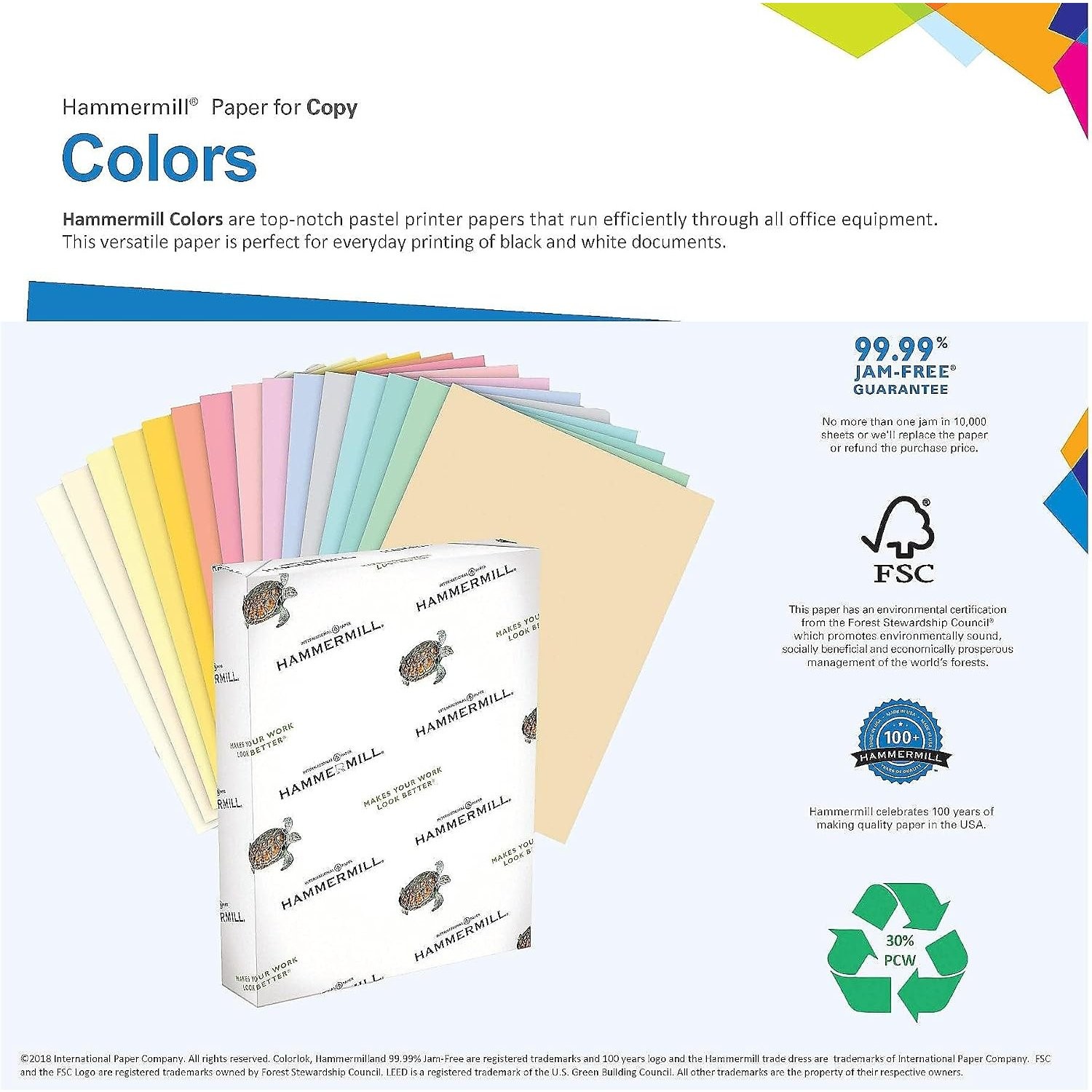 20lb Lilac Printer Paper 8.5×11 Ream of 500 Sheets for Printing Projects