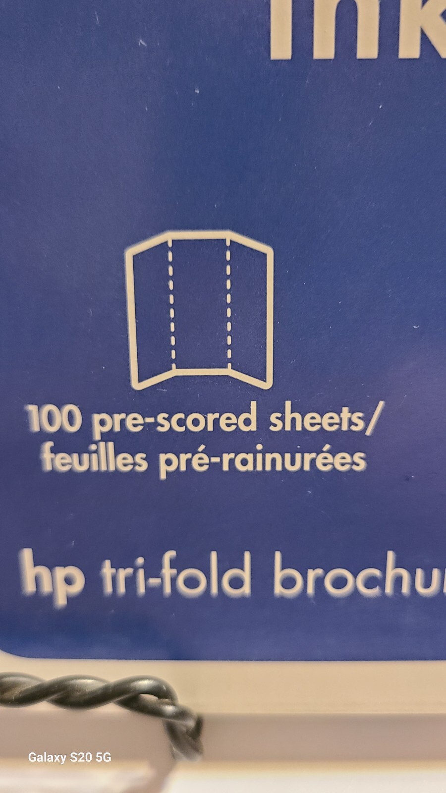 Open Box HP Trifold Glossy Brochure Paper C7020A Inkjet 100 Sheets Complete
