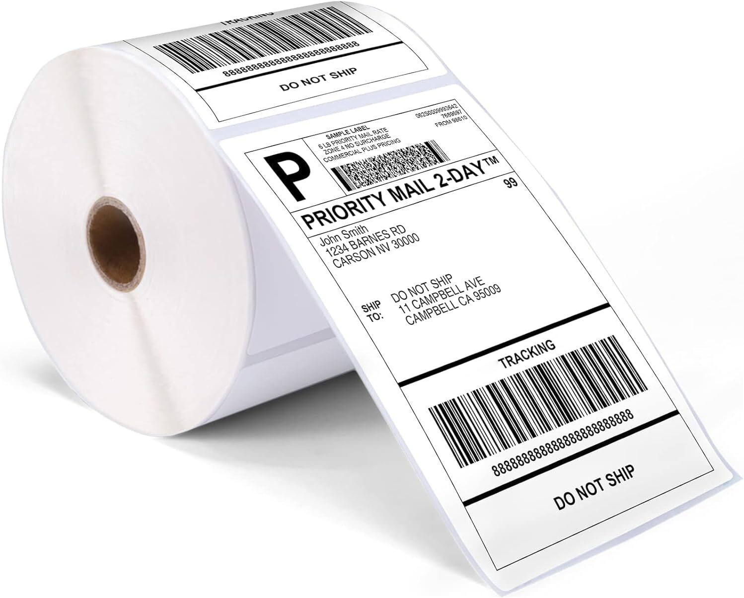Direct Thermal 4×6 2×2 3×3 Label Shipping Label Self Adhesive For USPS UPS
