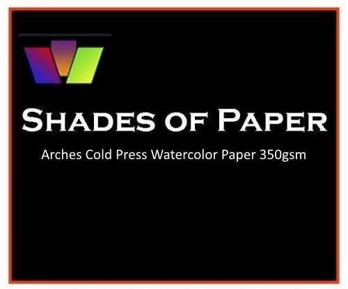 NEW SOP Arches Cold Press Watercolor Paper, 340 gsm, 8.5” X 11” 50 sheets