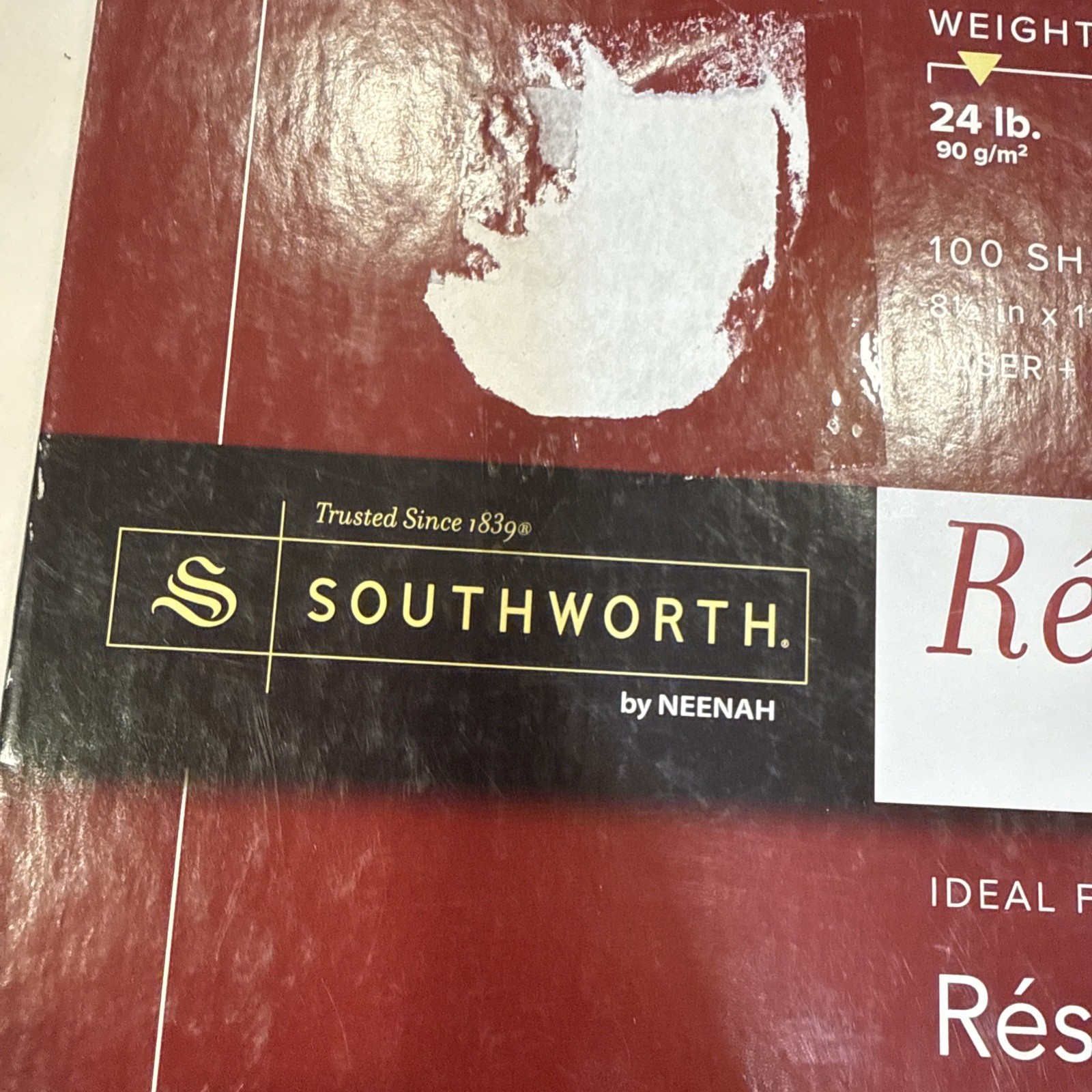 50 Sheets-Southworth Company 24Lb. Ivory Linen Business Paper
