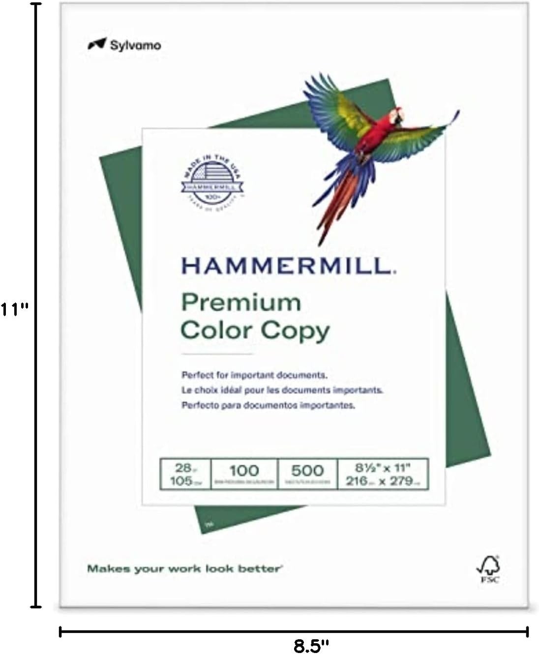 Jam-Free Color Copy Paper – 100 Brightness – 28 lb – 1 Ream