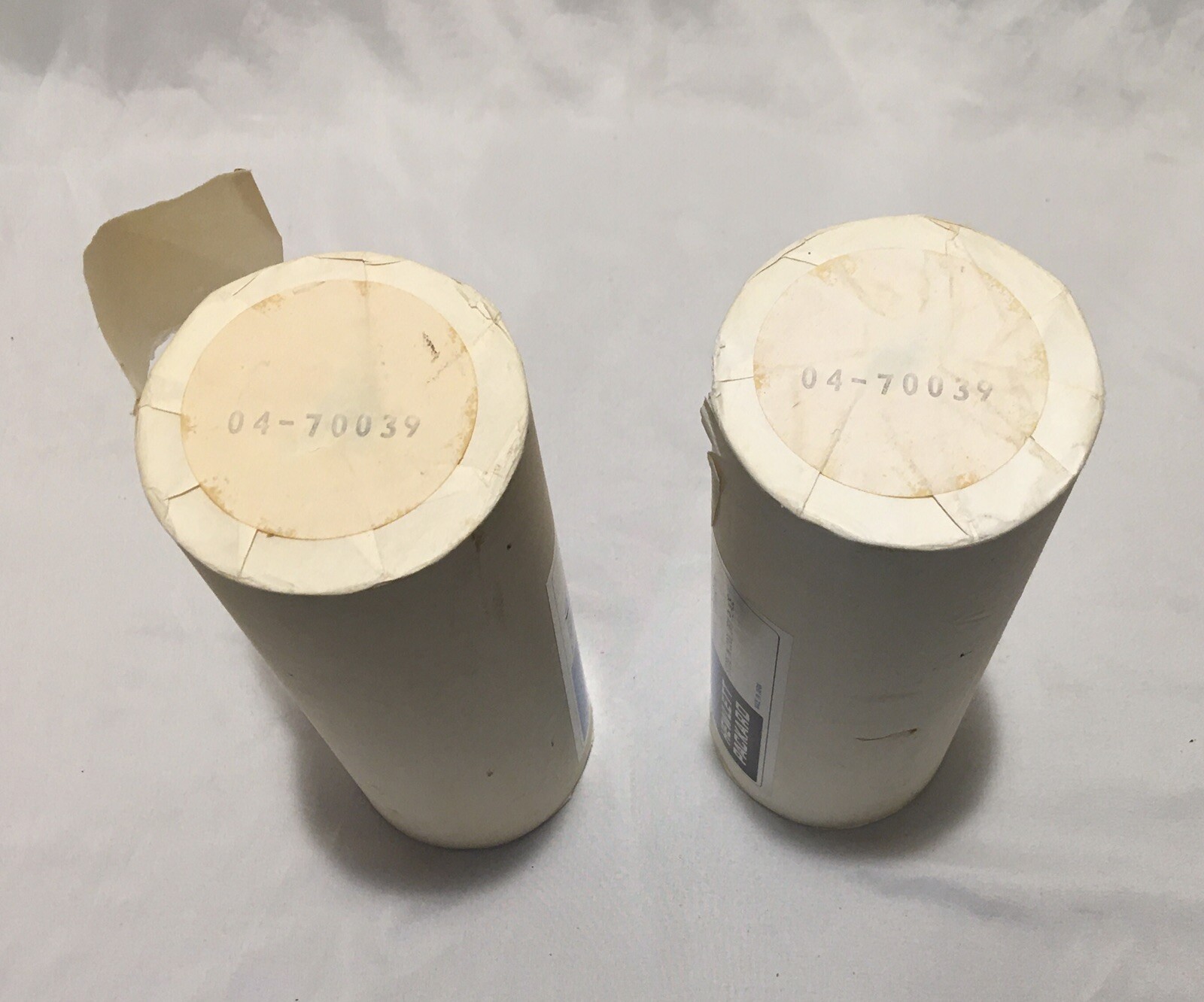 Lot Of 2 HP Thermal Printer Paper Blue On White Unperforated 8.5”x200’ 9270-0566
