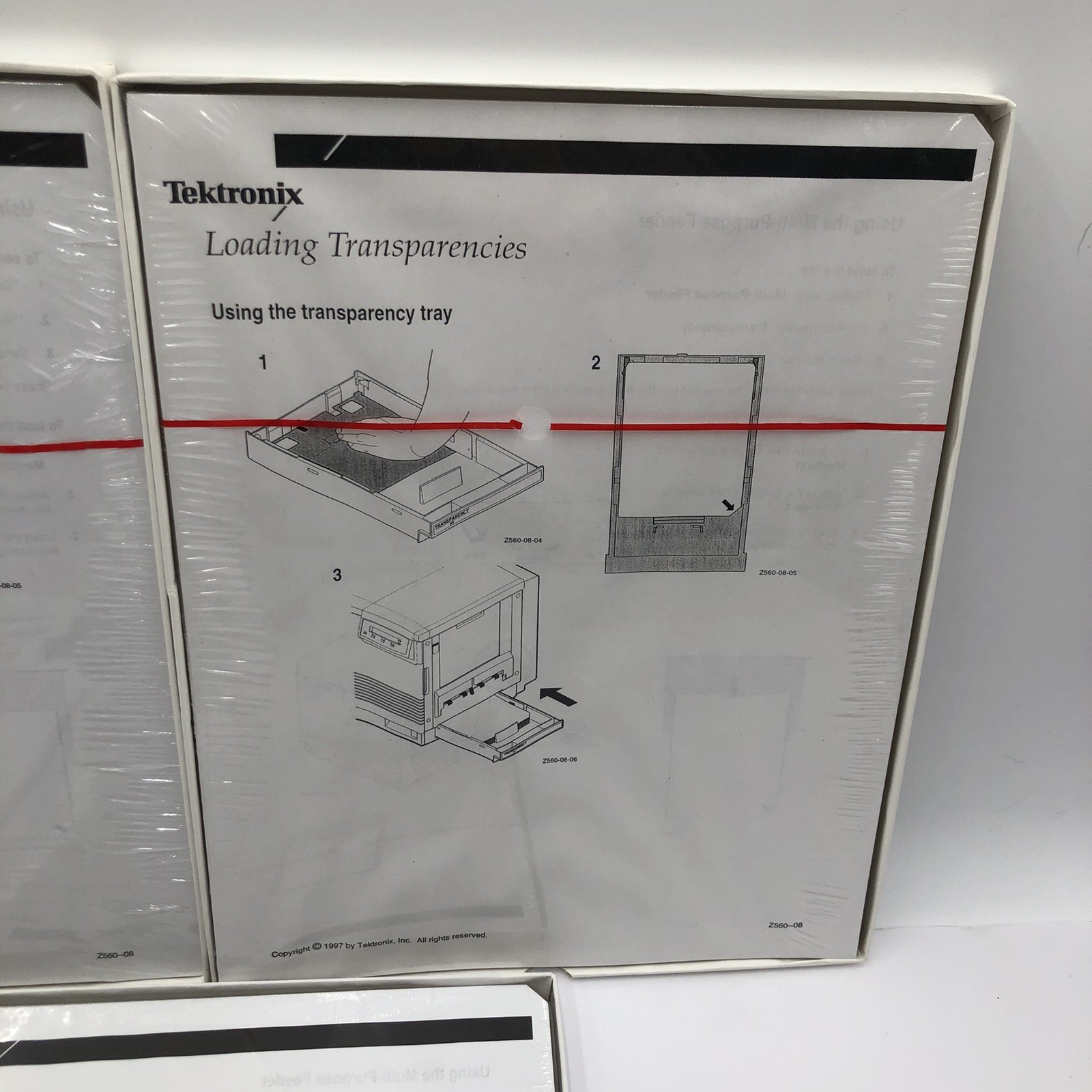 Tektronix Phaser 560 Transparency Film A-Size 8.5×11” Three Boxes Open Box