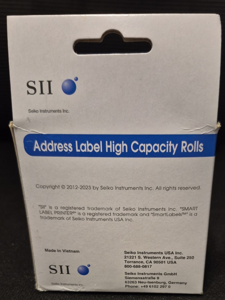 SLP2RLH Self-Adhesive Address Labels 1-1/8 x 3-1/2 White 520/Box