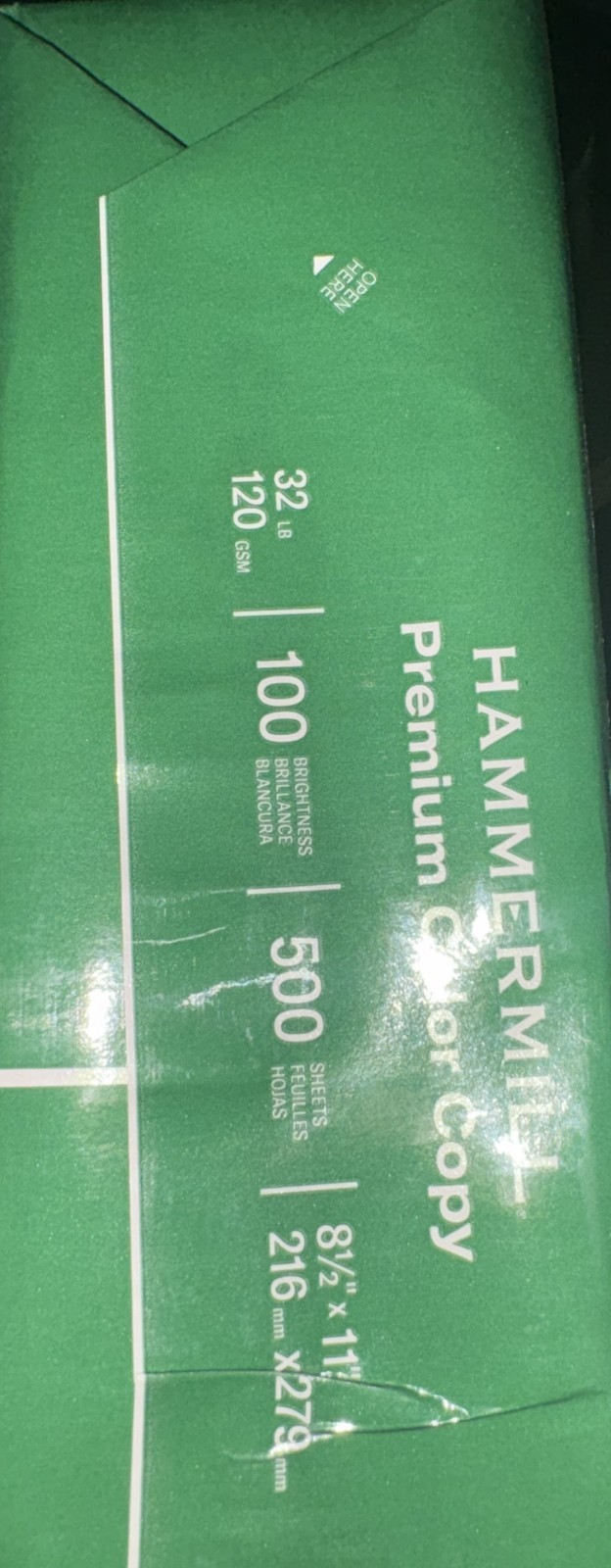 Hammermill Premium Color Copy Paper 32lb 500 Sheets Super Bright White