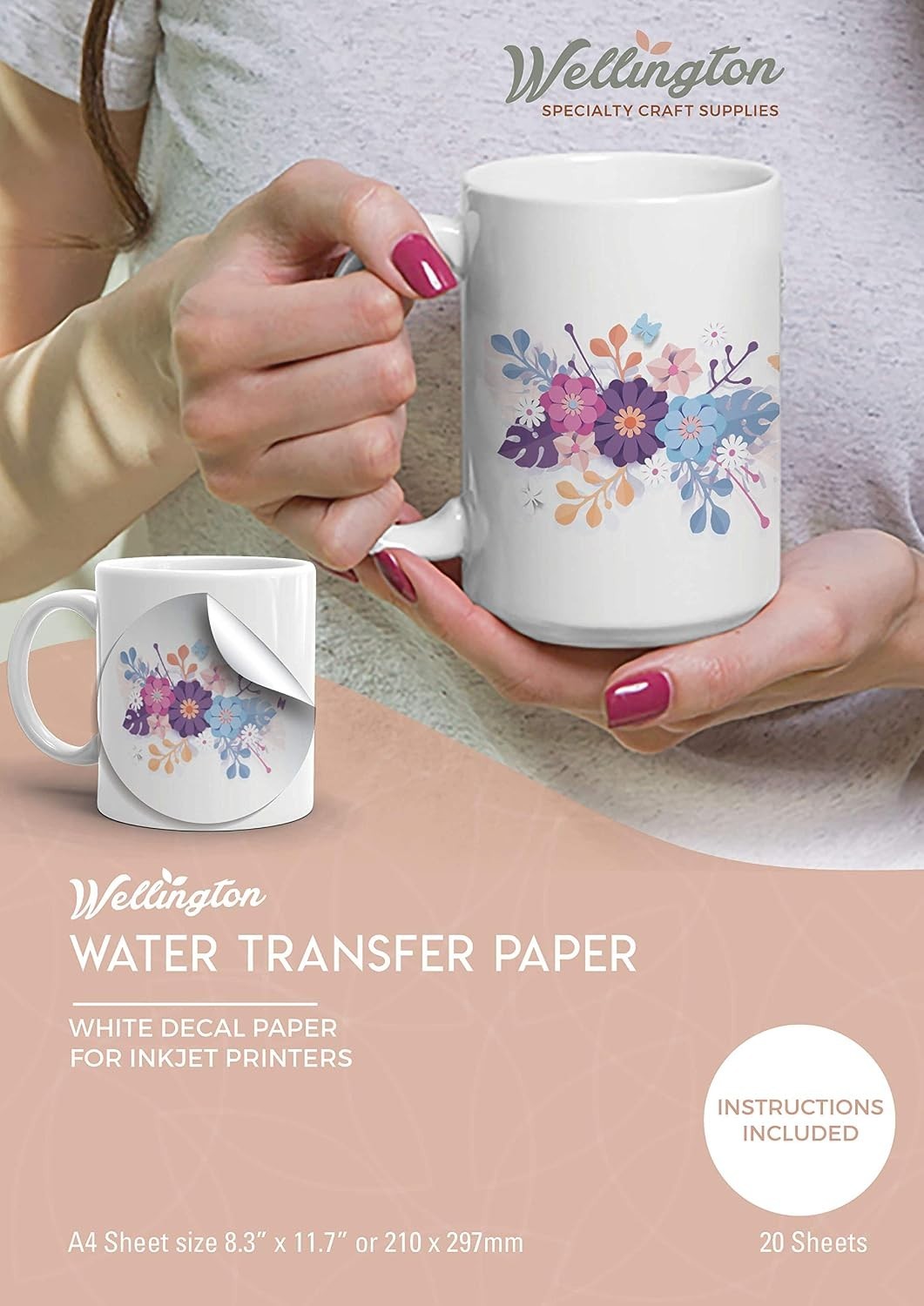 A4 Inkjet Waterslide Decal Paper – 20 Sheets for Creative Projects