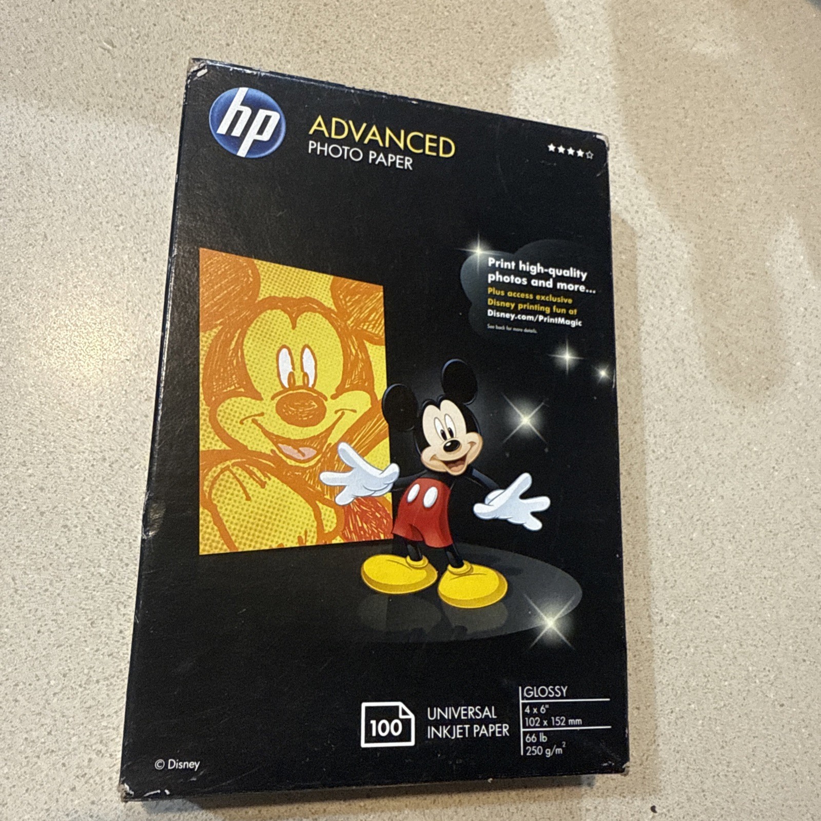 Hewlett Packard Q6638A 4 x 6 inch Glossy Printer Paper – 100 Sheets