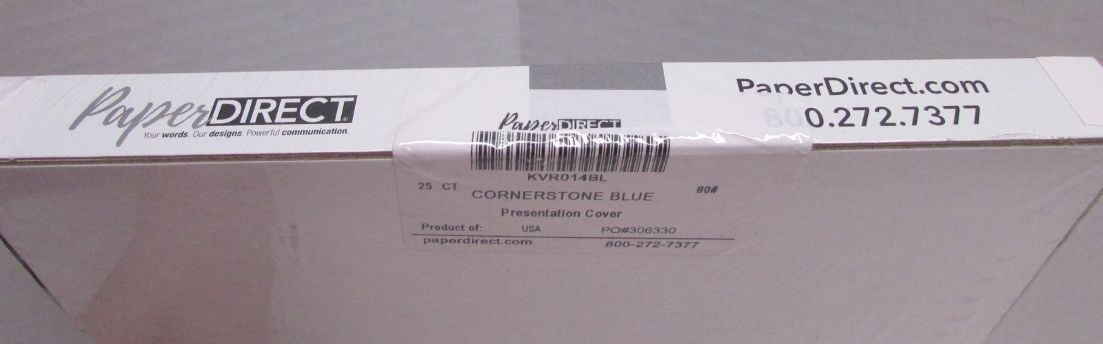 NEW Paper Direct Presentation Cover 25ct Cornerstone Blue 80# 8.5″x11″