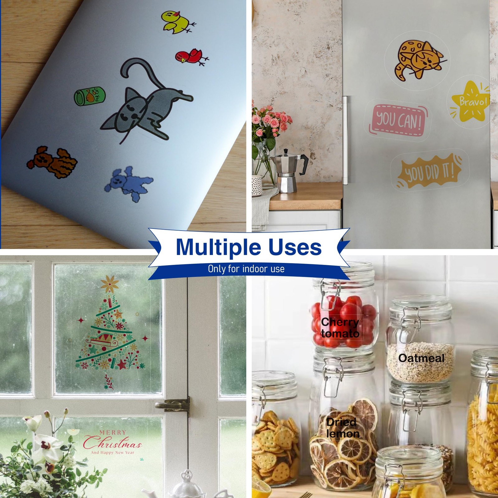 8.5×11 Clear Printable Vinyl Sticker Paper for Inkjet & Laser Printers, 100% …