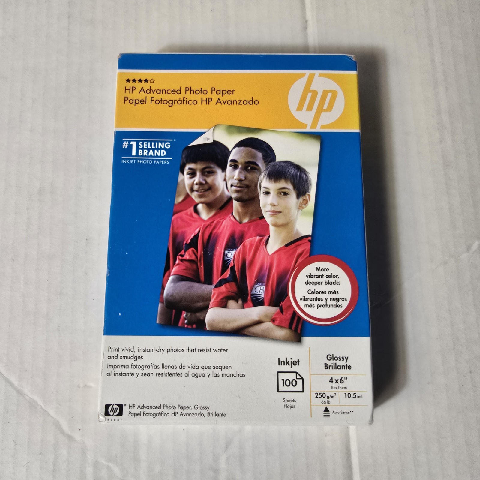 Hewlett Packard Q6638A 4 x 6 inch Glossy Printer Photo Paper – 100 Sheets