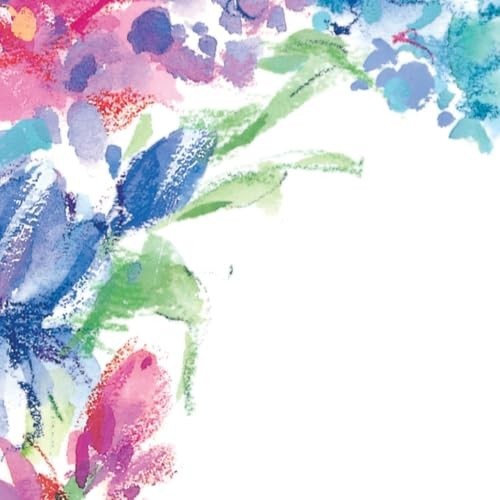 Bright Floral Letterhead 8.5×11 Paper 80 Sheets 60 lb Inkjet Laser Printer