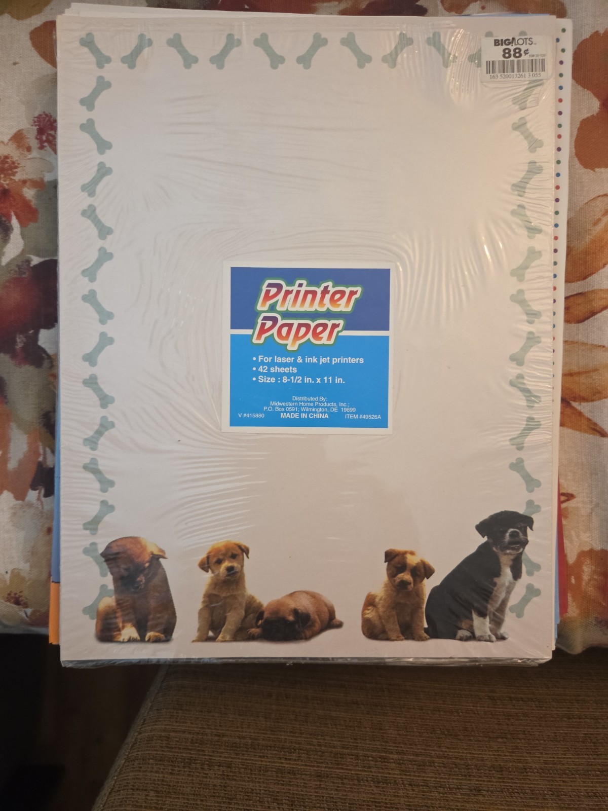 LOT of Decorative Computer Paper Open/Partial Packs And Sheets.