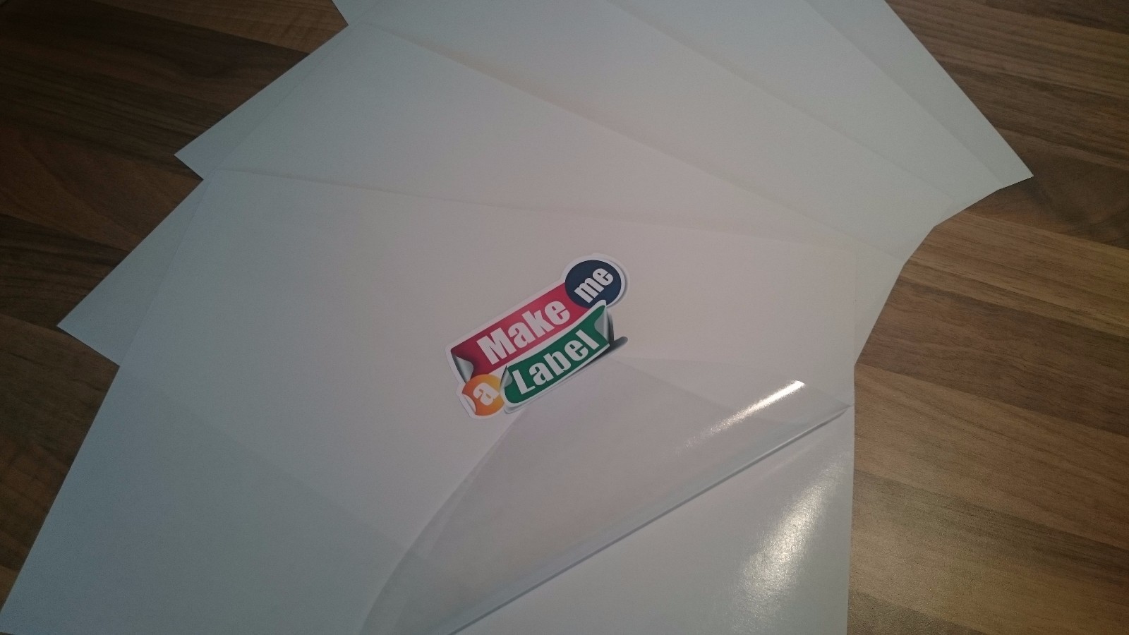 10 Premium Transparent / Clear A4 Self Adhesive Inkjet Printable Sticker Sheets