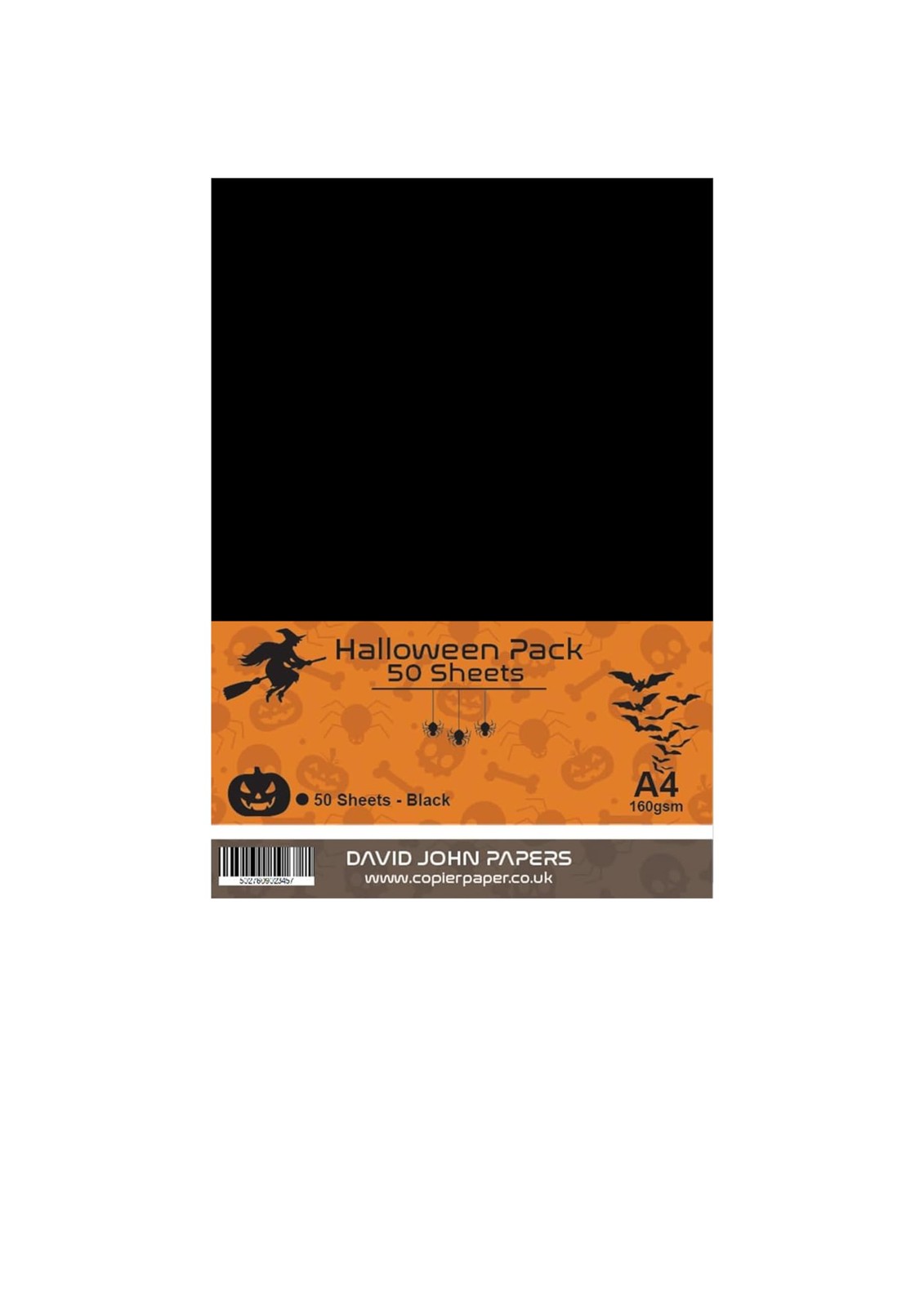 Craft Paper, A4, 160gsm, Black, 50 Sheets