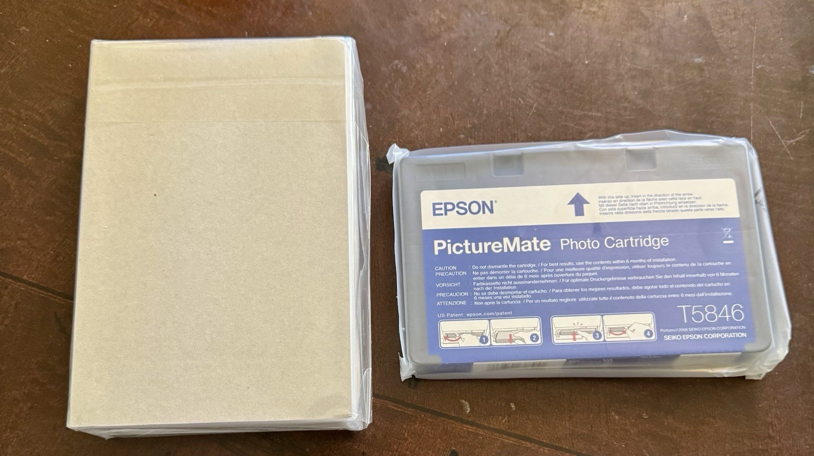 EPSON T584 Standard Capacity Ink & Paper Combo Pack