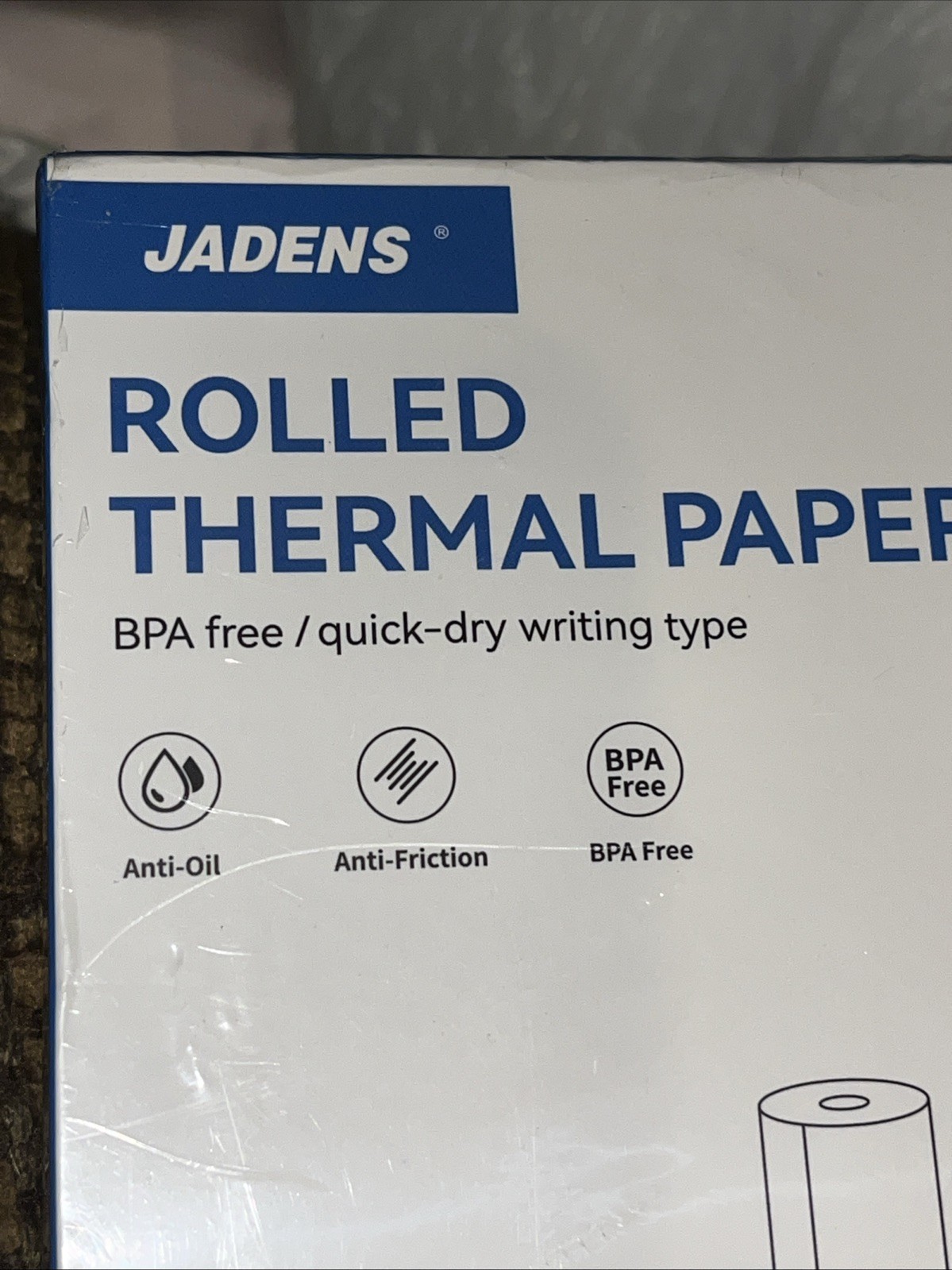 JADENS US Letter Size Quick-Dry Thermal Printer Paper 4 Rolls, Quick-dry