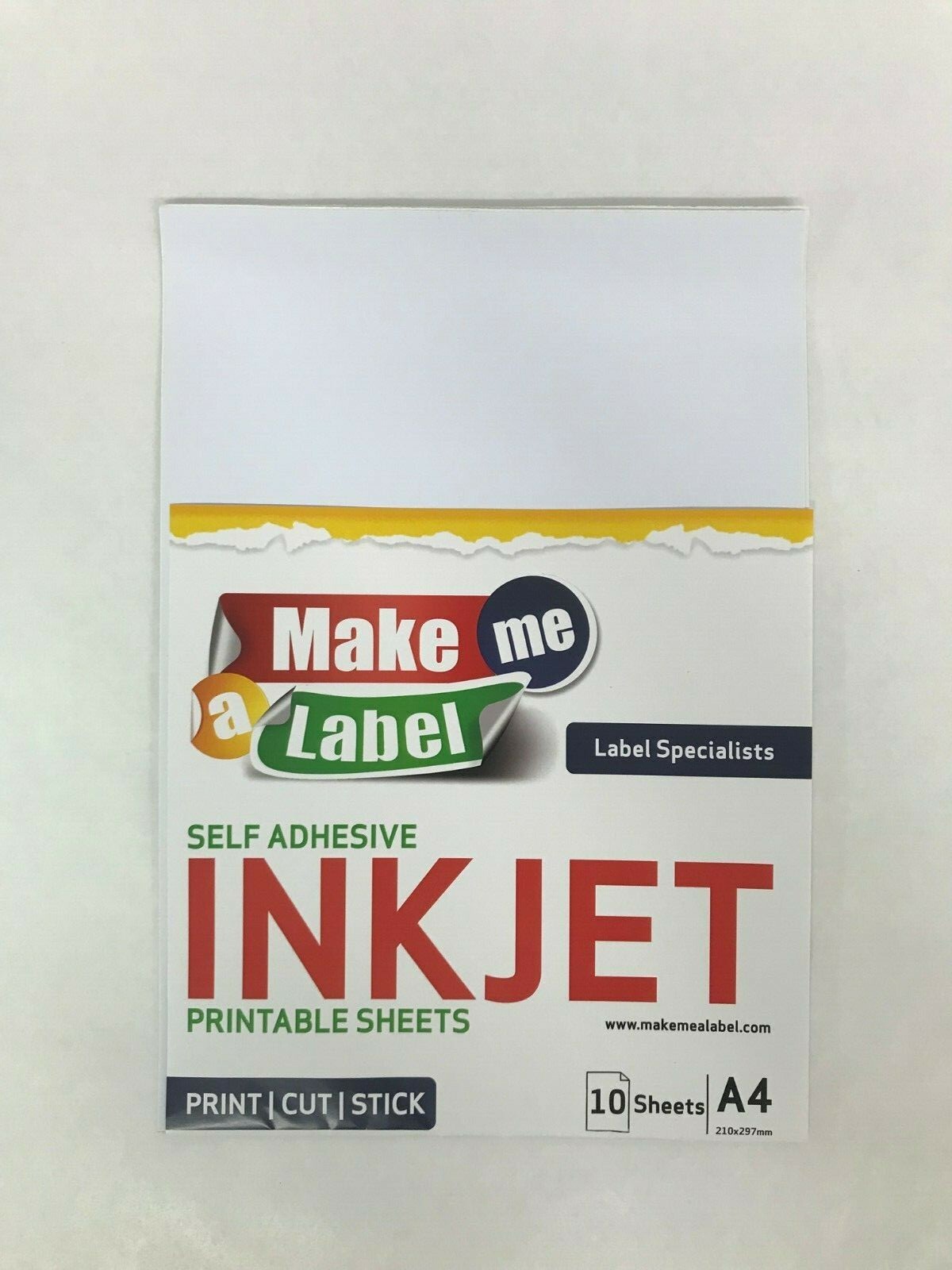 10 x A4 MATTE White Self Adhesive INKJET Printable Film PP Vinyl Sticker sheets