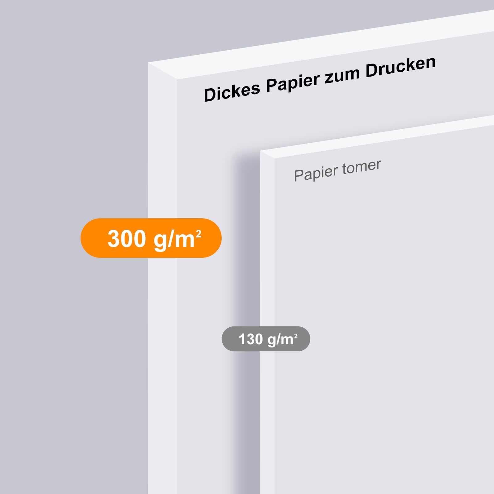 A4 Cardboard Paper 300gsm – 50 Sheets Thick Paper for Printers – Premium Prints…