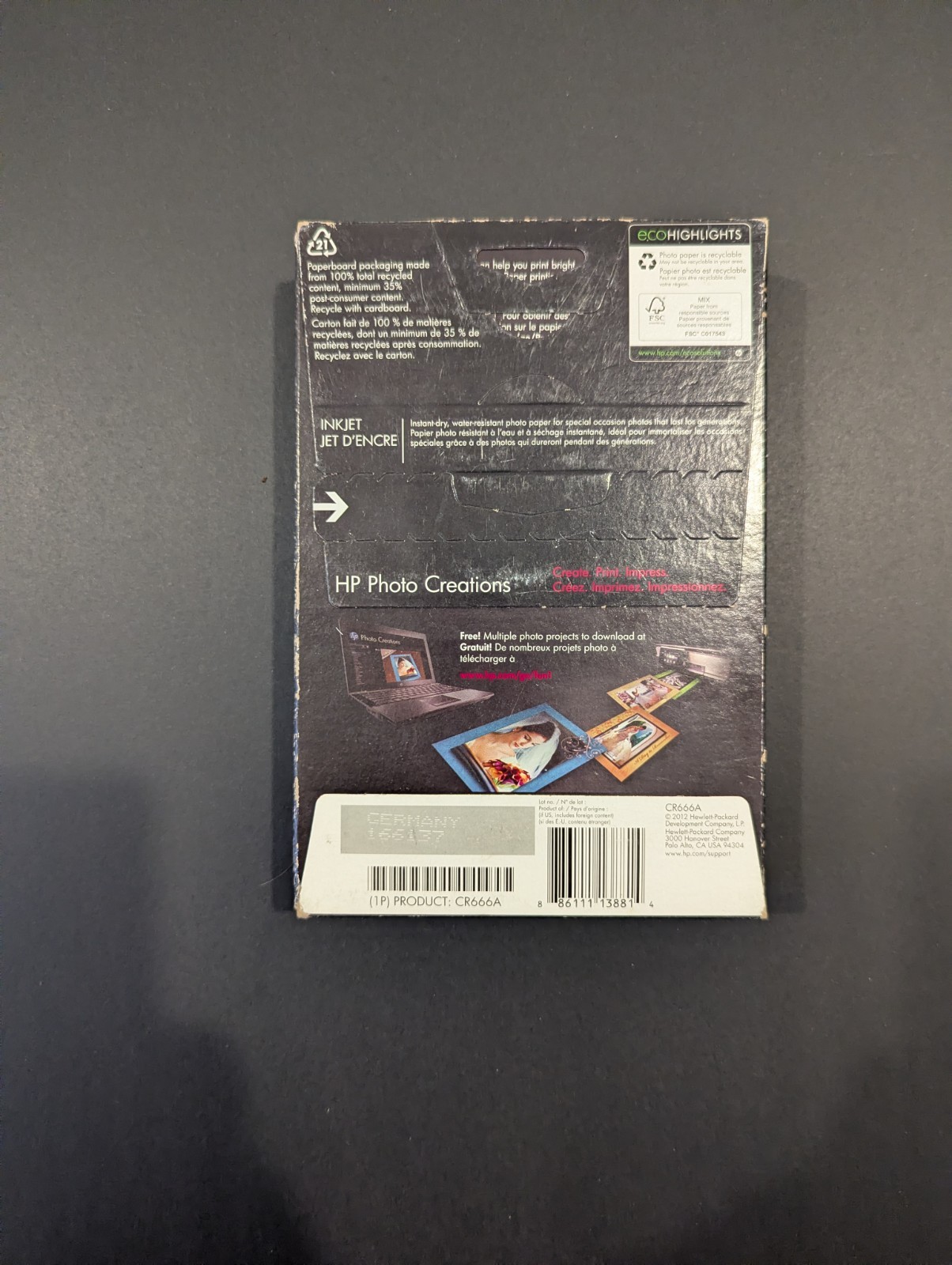 HP Premium Plus Soft Gloss Photo Paper Glossy 80lb 4×6 100pcs/Sheets (NEW)