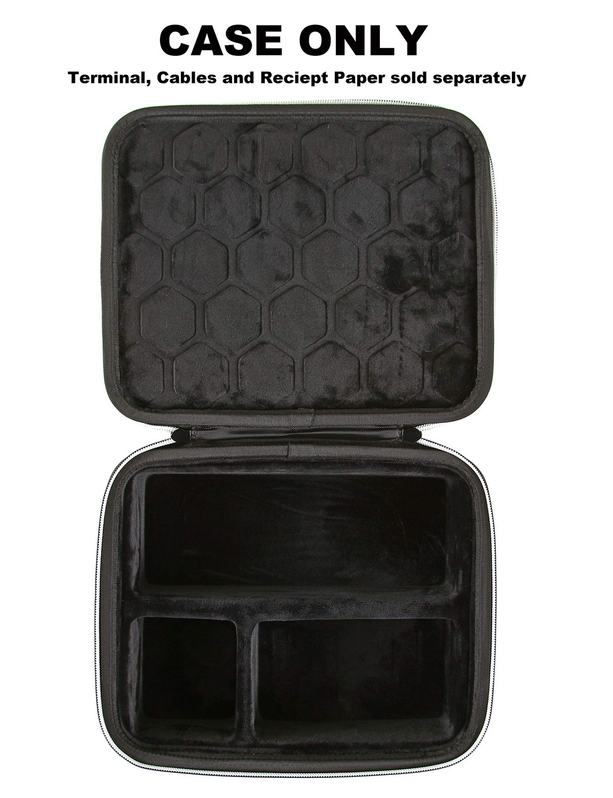 2TUFF Square Reader Case – Fits Terminal Charger and 4 Large, Black